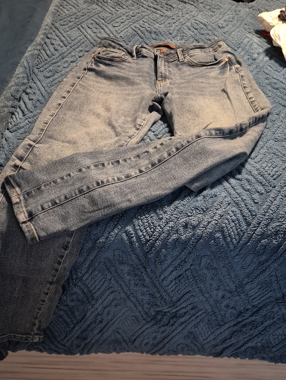 Judy Blue Boyfriend Fit Midrise Jeans Sz 11/30 EUC Non Distressed Stretchy